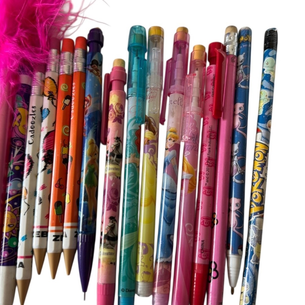 Y2K Vintage Girly Pencils Erasers Stickers Lot 60+ Novelty School Supplies B20Q - Picture 7 of 9